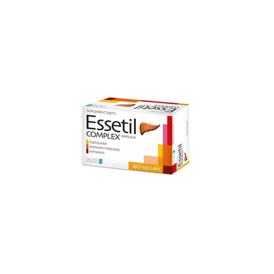 Essetil Complex, 40 caps, support the liver, wspomaga wątrobe
