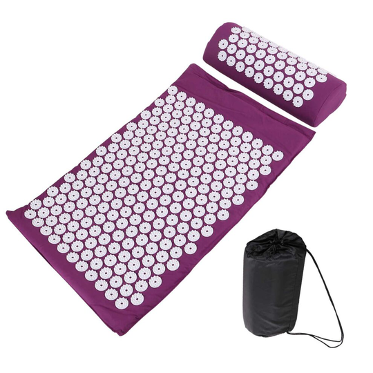 (Purple ) Massage Mat Sit Yoga Lying Mats Pain Stress Relax