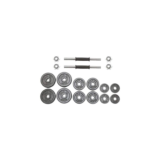 (30KG) Viper 20kg 30kg Cast Iron Dumbbells Set Adjustable - Hand Weights Handlebar Weight Lifting Gym Training