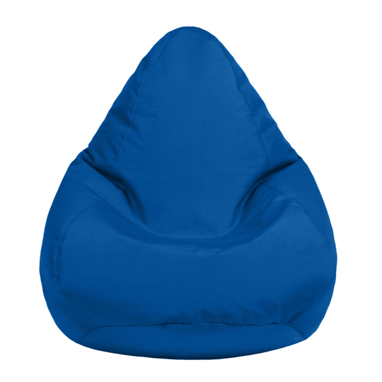 (Blue) Kids Bean Bag Chair Seat | Ready Filled Children's Polyester BeanBag Lounger | Comfortable Relaxing Child Bedroom Play Room Furniture