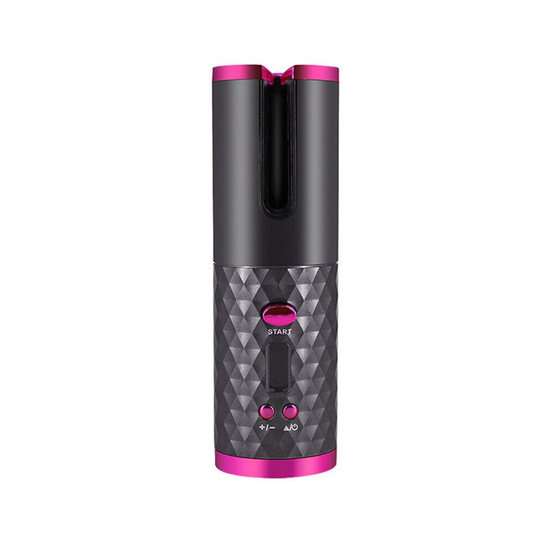 (Grey) Cordless Automatic Hair Curler | Portable Curling Tongs