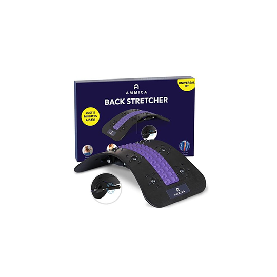 Back Stretcher Latest Model Adjustable Back Stretching Device for Upper and Lower Back Pain Relief and Relaxation Comfortable Spine Stretcher