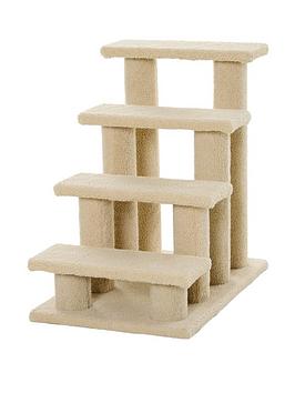 Pawhut Pet Stairs 4 Steps 63.5X43X60Cm