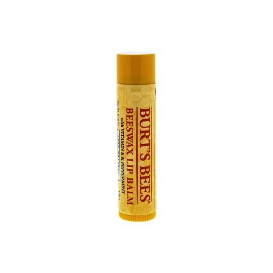 Burts Bees Beeswax Lip Balm With Vitamin E & Peppermint for Unisex 0.15 oz Lip Balm