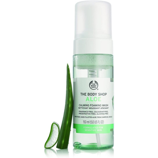 The Body Shop Aloe Gentle Facial Wash 150ml FOR SENSITIVE SKIN