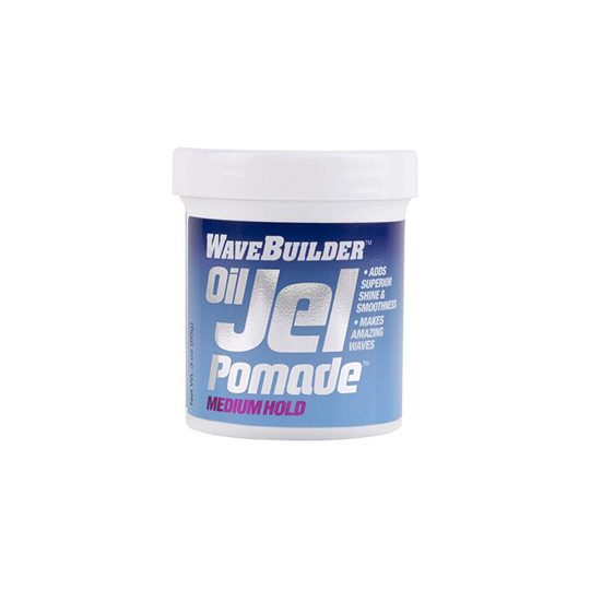 WaveBuilder Oil Jel Pomade Medium Hold, 3.5 OZ