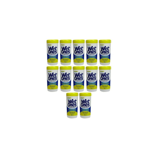 Wet Antibacterial Hand And Face Moist Wipes 40 CT (Pack of 18)