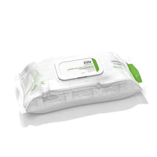 Lille Healthcare Carers Cleansing Wet Wipes - 3 x Packs of 80