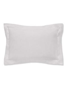 Bianca Fine Linens Organic Cotton 200 Thread Count Oxford Pillowcase In Silver