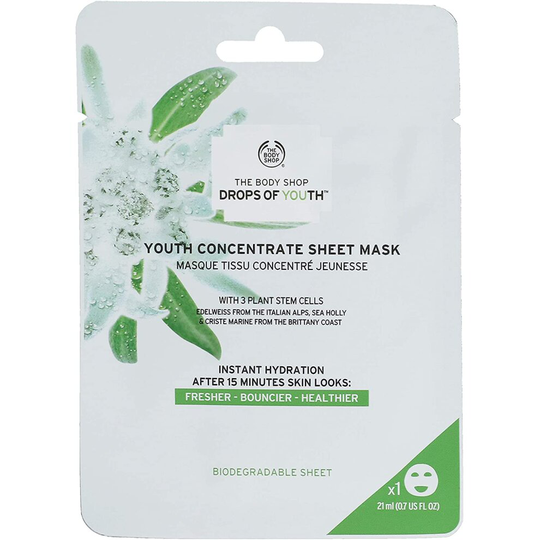 The body shop drops of youth concentrate sheet mask