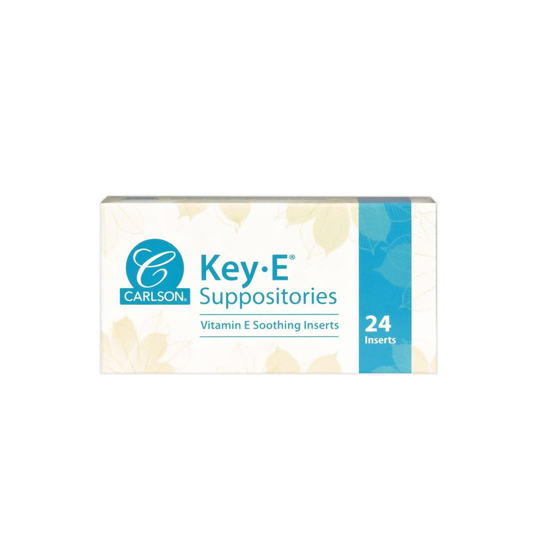 Key-E Suppositories with Natural Vitamin E, 24 Soothing Inserts