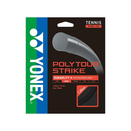 Yonex PolyTour Strike Tennis String Set - Iron Grey