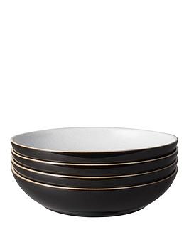 Denby Elements 4-Piece Pasta Bowl Set &Ndash; Black