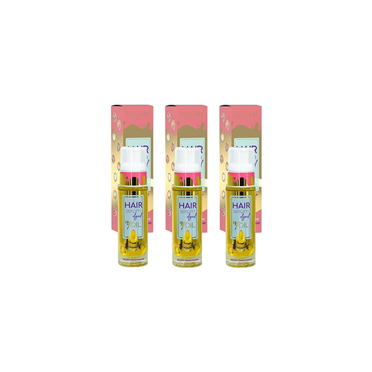 Vollaré Cosmetics | Hair Serum Macadamia (3x 30ml) Hair Oil | Care Serum for the care of fine, delicate colored hair - enriched with macadamia.