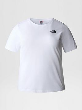 THE NORTH FACE Short Sleeve Simple Dome Tee - White (Plus), White, Size 1X, Women