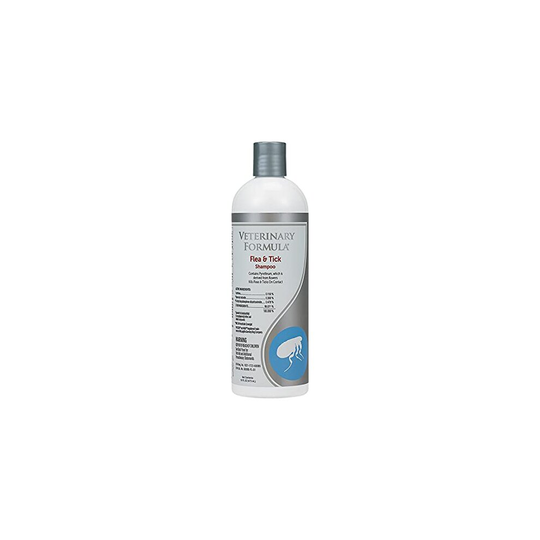 Veterinary Formula Flea and Tick Shampoo for Dogs and Cats, 16 oz â Dog and Cat Flea Shampoo with Pyrethrum to Kill Fleas, Ticks On Contact â