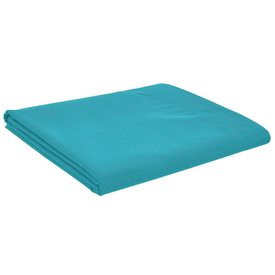 (Double, Teal) Luxury Flat Sheets Bed Sheets PolyCotton Percale