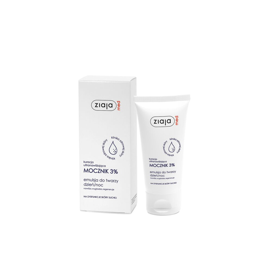 ZIAJA MED Mocznik 3% day/night face emulsion with urea 3%- 50ml