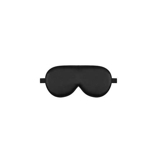 Alaska Bear Natural Silk Sleep Mask, Blindfold, Super Smooth Eye Mask (One Strap, Black)