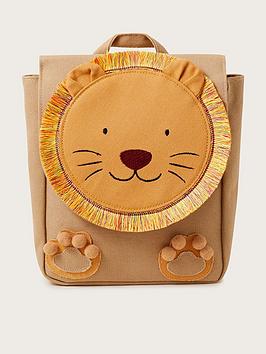 Monsoon Unisex Cute Lion Backpack - Natural