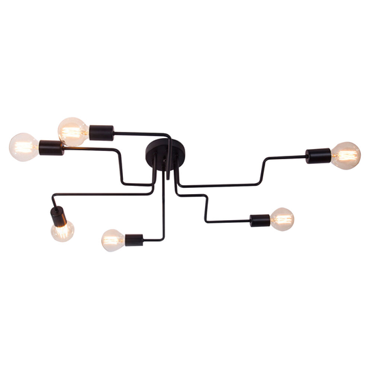6Way E27 Retro Ceiling Modern Vintage Industrial Metal Pendant Light