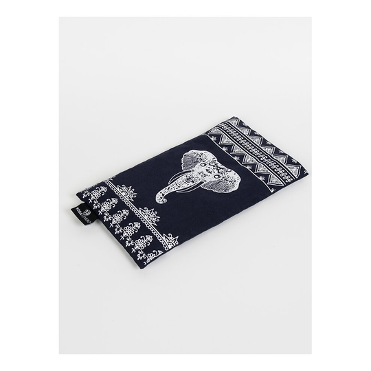 (Navy Aztec Elephant) Elephant Scented Lavender & Linseed Eye Pillow