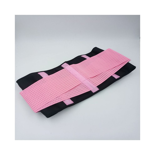 (Pink, M) women Waist Trainer Sauna Yoga Sport Shaper Belt