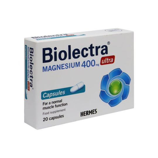 Hermes Bioelectra Ultra Magnesium 400 mg Capsules 20's