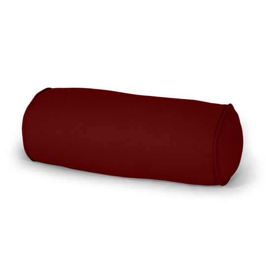 (Round Bolster Pillowcases (Red, Large 20x60cm)) Round Shaped Bolster Pillow Case -100% Cotton cover Long Orthopaedic back Neck & Head Support Pillowc