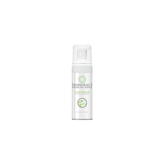 Skinerals Californium Self Tanner Mousse - Sunless Bronzer with Organic and Natural Ingredients for Fake Tan, 8 Oz Bottle