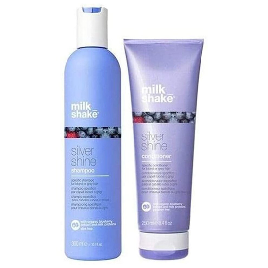 Milk Shake Silver Shine Shampoo 300ml & Silver Shine Conditioner 250ml Duo