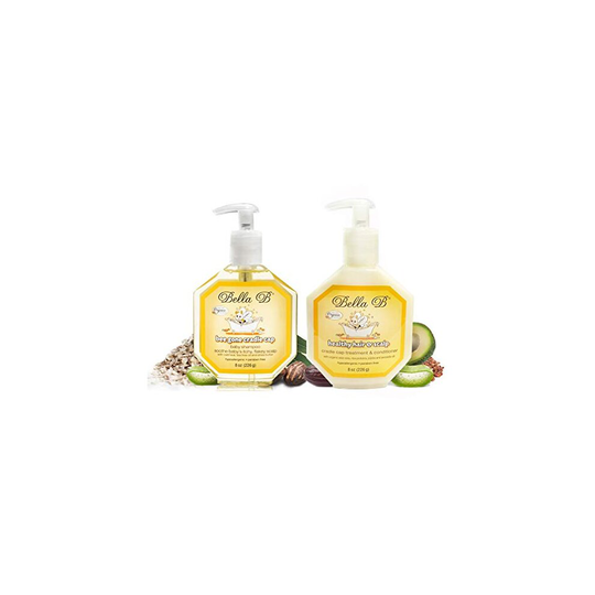 BELLA B Cradle Cap Shampoo & Cradle Cap Scalp Treatment And Conditioner - Baby Shampoo And Conditioner - Cradle Cap Shampoo For Babies - Kid Shampoo -