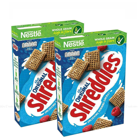 Nestle Shreddies Original Breakfast Cereal Fibre WholeGrain 2 x 700g