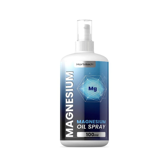 Magnesium Spray for Restless Legs, Muscles, Sleep | 100ml | Magnesium Chloride Oil Spray - Vegan | by Horbaach