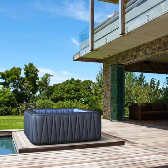 MSpa Inflatable Spa Tekapo 185x185cm Tub System Bubble Massage Relax Jacuzzi