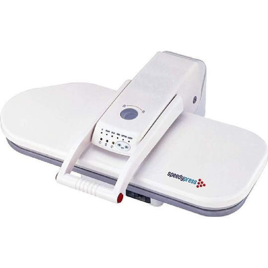 (White) Steam Ironing Press by Speedypress with 38 Power Steam Jets - 64cm x 27cm; 1,400watt (+ Free Replacement Cover & Foam Underfelt - RRP £39.00)