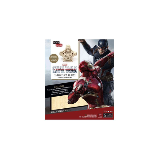 IncrediBuilds: Marvel's Captain America: Civil War: Iron Man Signature Series 3D Wood Model