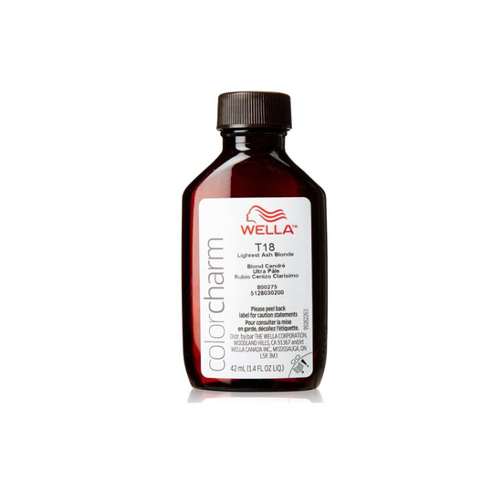 Wella Color Charm Permanent Liquid Hair Toner - T18 Lightest Ash Blonde