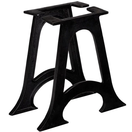 vidaXL 2x Coffee Table Legs with Arched Base A-Frame Cast Iron Desk Support