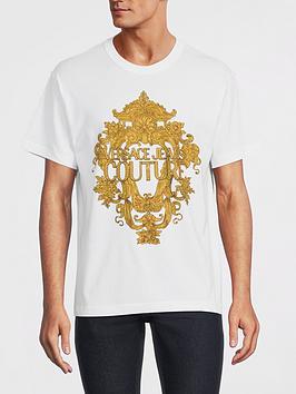 Versace Jeans Couture Baroque Logo T-Shirt - White