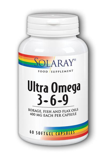 Solaray Ultra Omega 3-6-9, 1200mg, 60 SoftGels