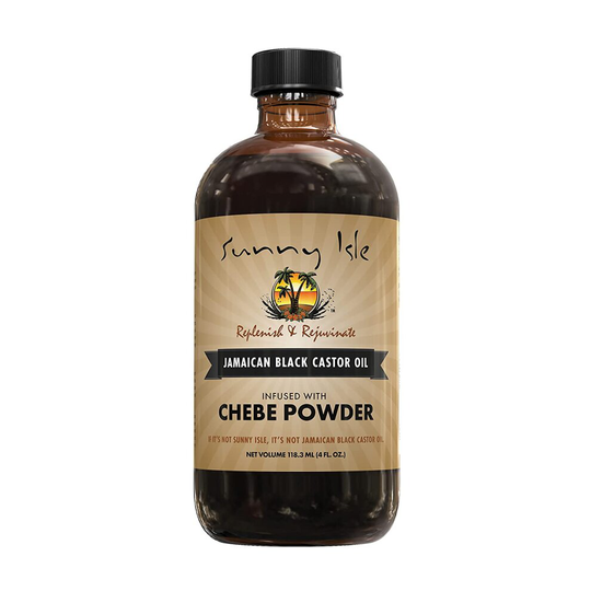 Sunny Isle Jamaican Black Castor Oil infused with Chebe Powder 4 fl.oz