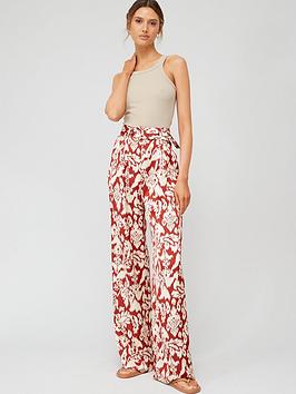 Mango Satin Belted Trousers
