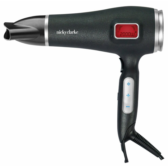 Nicky Clarke LCD Hair Therapy Hair Dryer V2 UK Plug