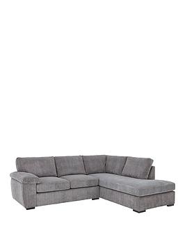 Very Home Amalfi Right Hand Standard Back Fabric Corner Chaise Sofa -