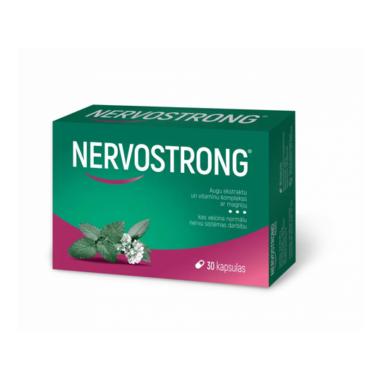 Nervostrong Vitamin B Complex + Magnesium 30 Capsules