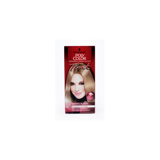 Schwarzkopf Poly Color Permanent Cream Colour Tint Natural Blonde - 31