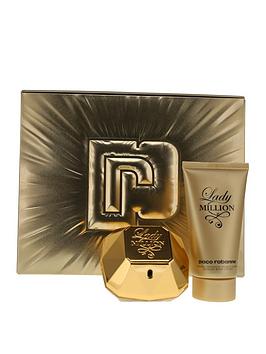 Paco Rabanne Lady Million 50Ml Eau De Parfum, 75Ml Body Lotion Gift Set
