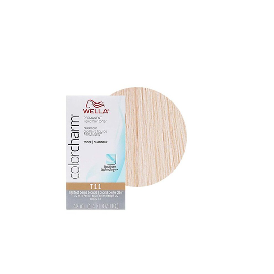(T11 ONLY) Wella Color Charm T27 Medium Beige Blonde Permanent Hair Toner