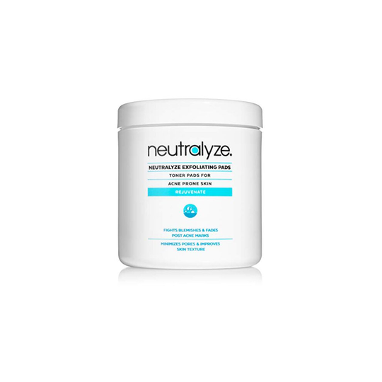 Neutralyze Exfoliating Pads - Maximum Strength Acne Treatment Pads with 2% Salicylic Acid + 1% Mandelic Acid + Nitrogen Boost Skincare Technology (100